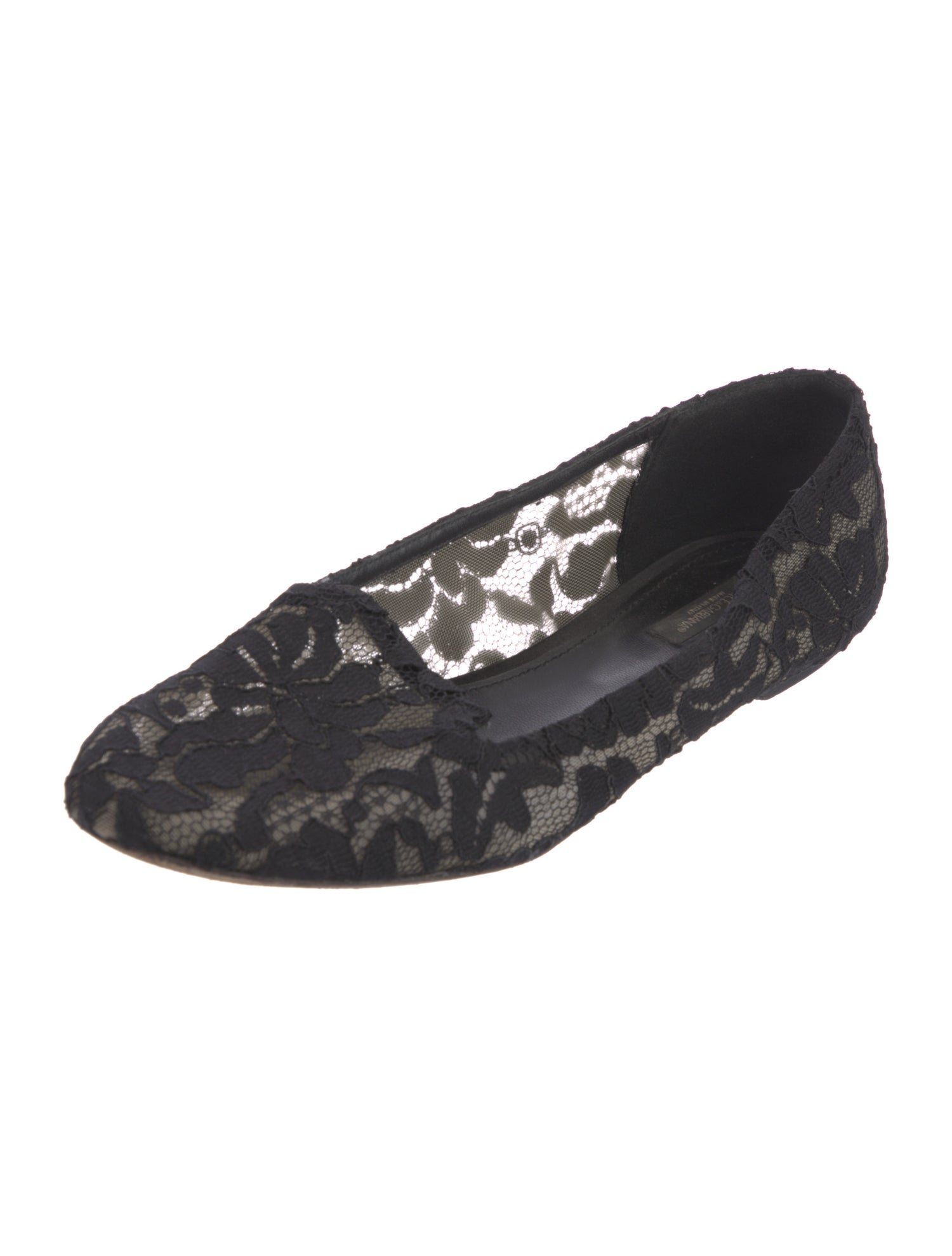 Dolce & Gabbana Lace Printed Ballet Flats