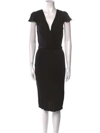 Dolce & Gabbana V-Neck Knee-Length Dress