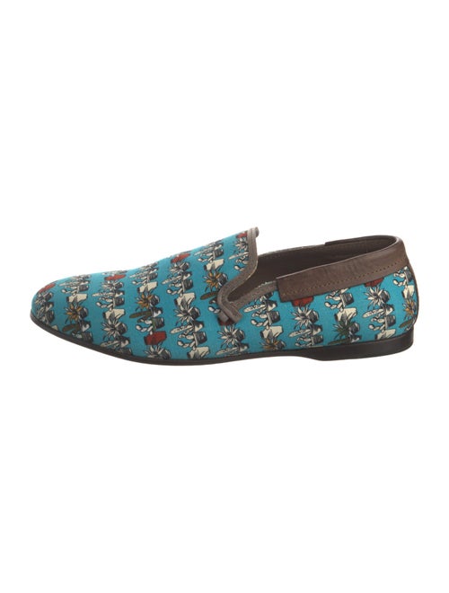 Dolce & Gabbana Canvas Printed Loafers