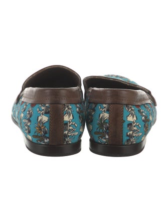 Dolce & Gabbana Canvas Printed Loafers