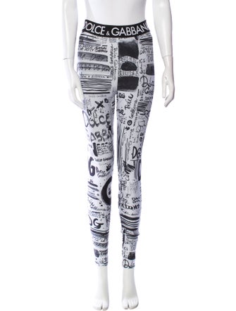 Dolce & Gabbana Nylon Printed Sweatpants