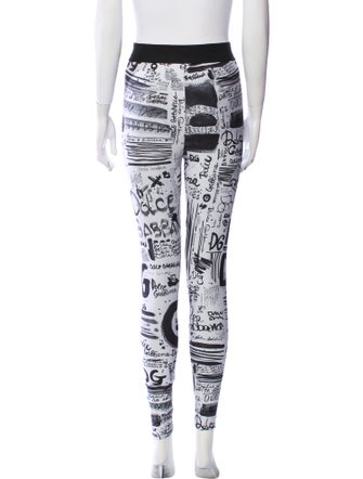 Dolce & Gabbana Nylon Printed Sweatpants