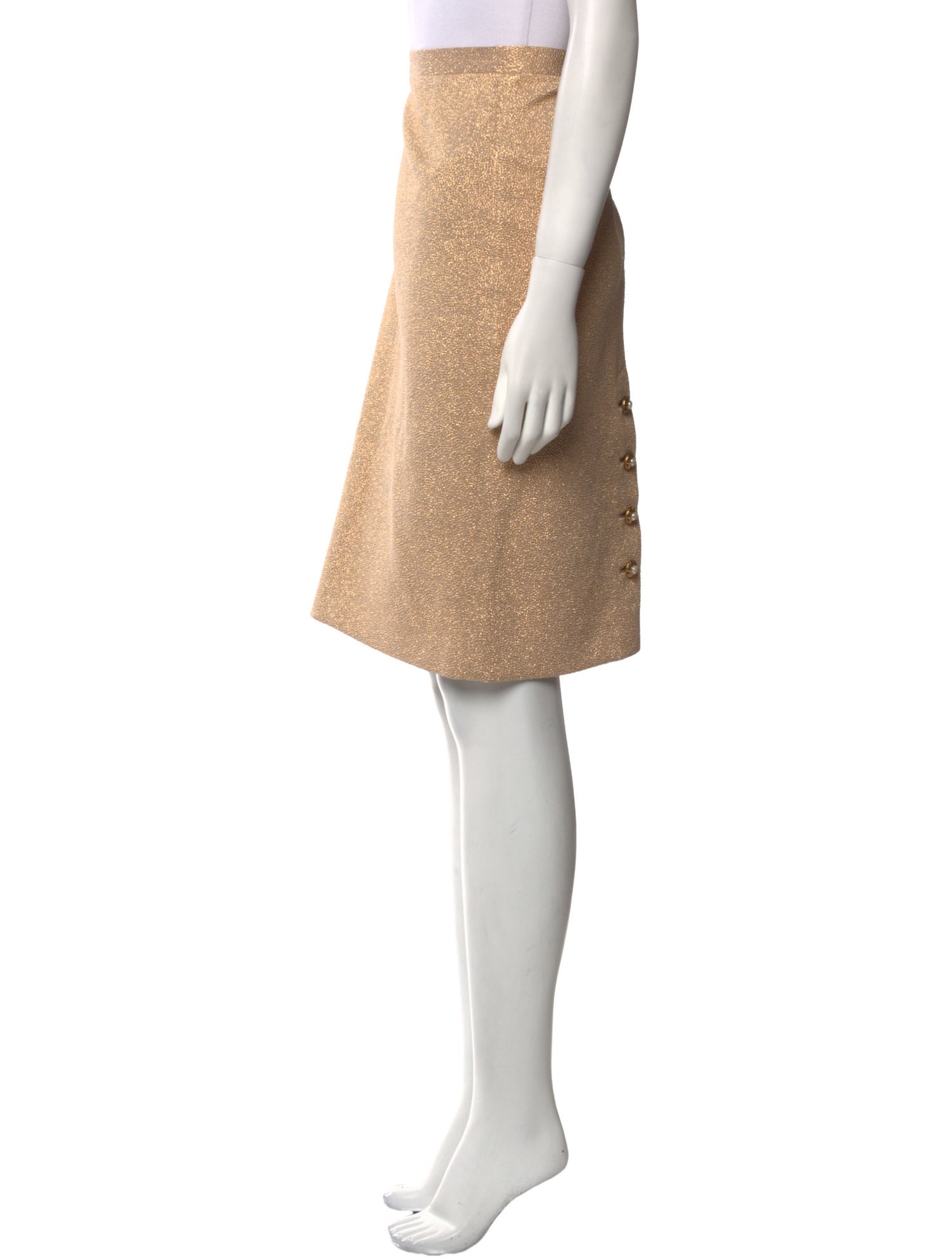 Dolce & Gabbana Glitter Accents Knee-Length Skirt w/ Tags