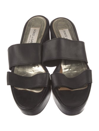 Dolce & Gabbana Leather Slides
