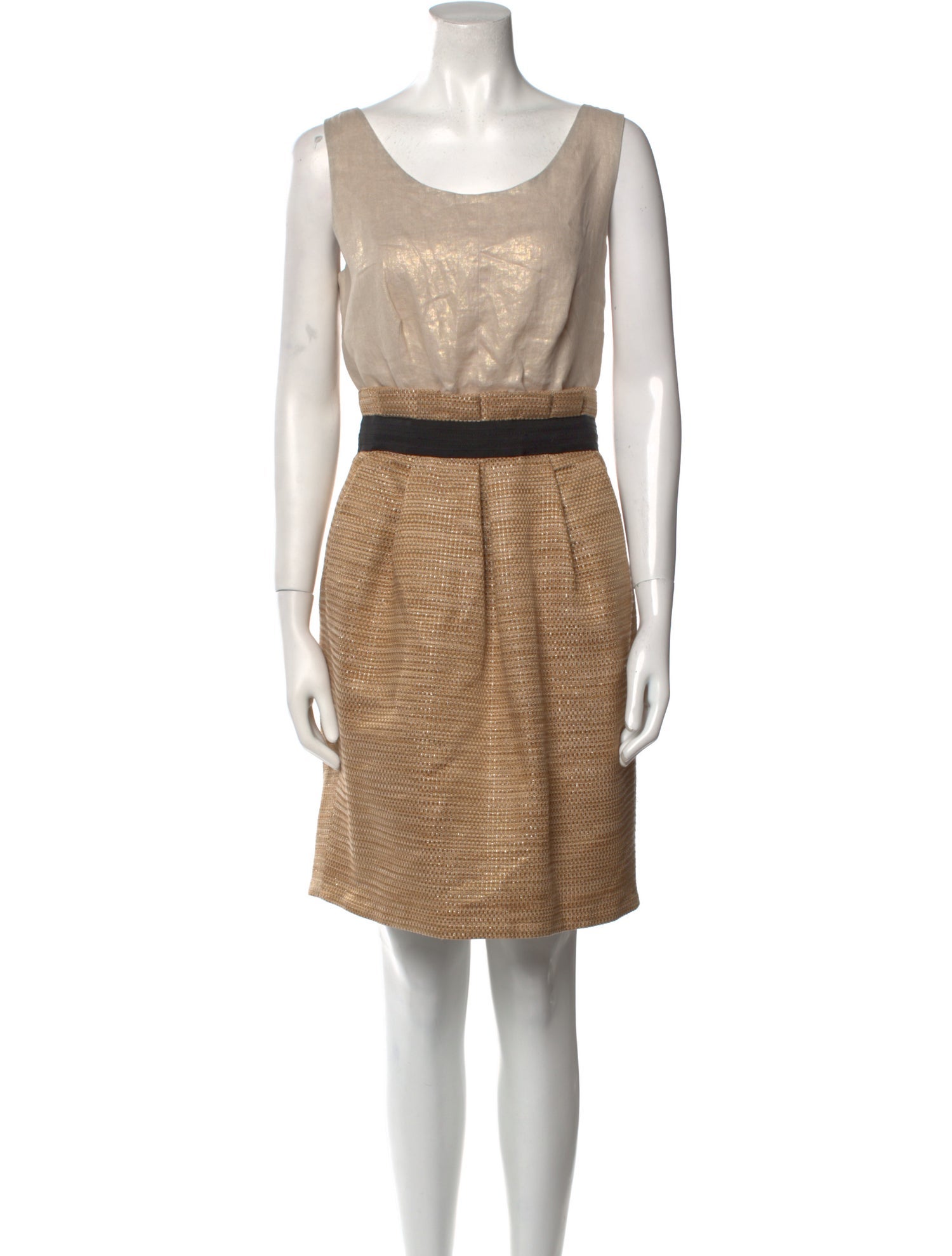 Dolce & Gabbana Scoop Neck Mini Dress