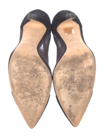 Dolce & Gabbana Canvas Mesh Accents Pumps