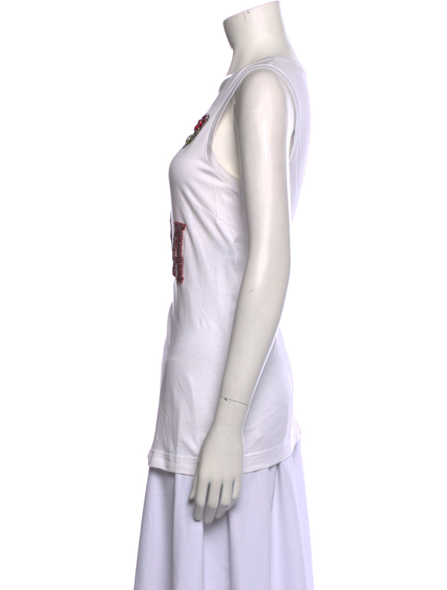 Dolce & Gabbana Graphic Print Scoop Neck Top