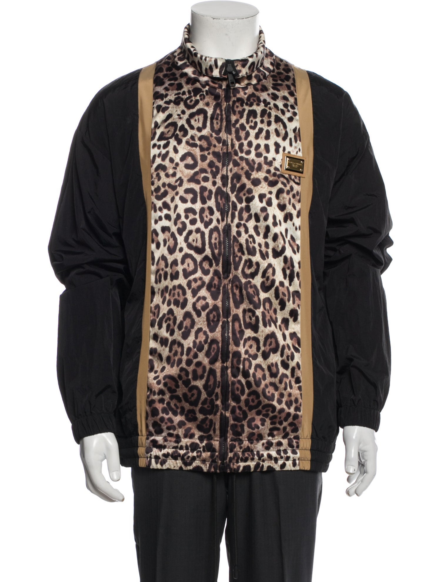 Dolce & Gabbana Animal Print Windbreaker