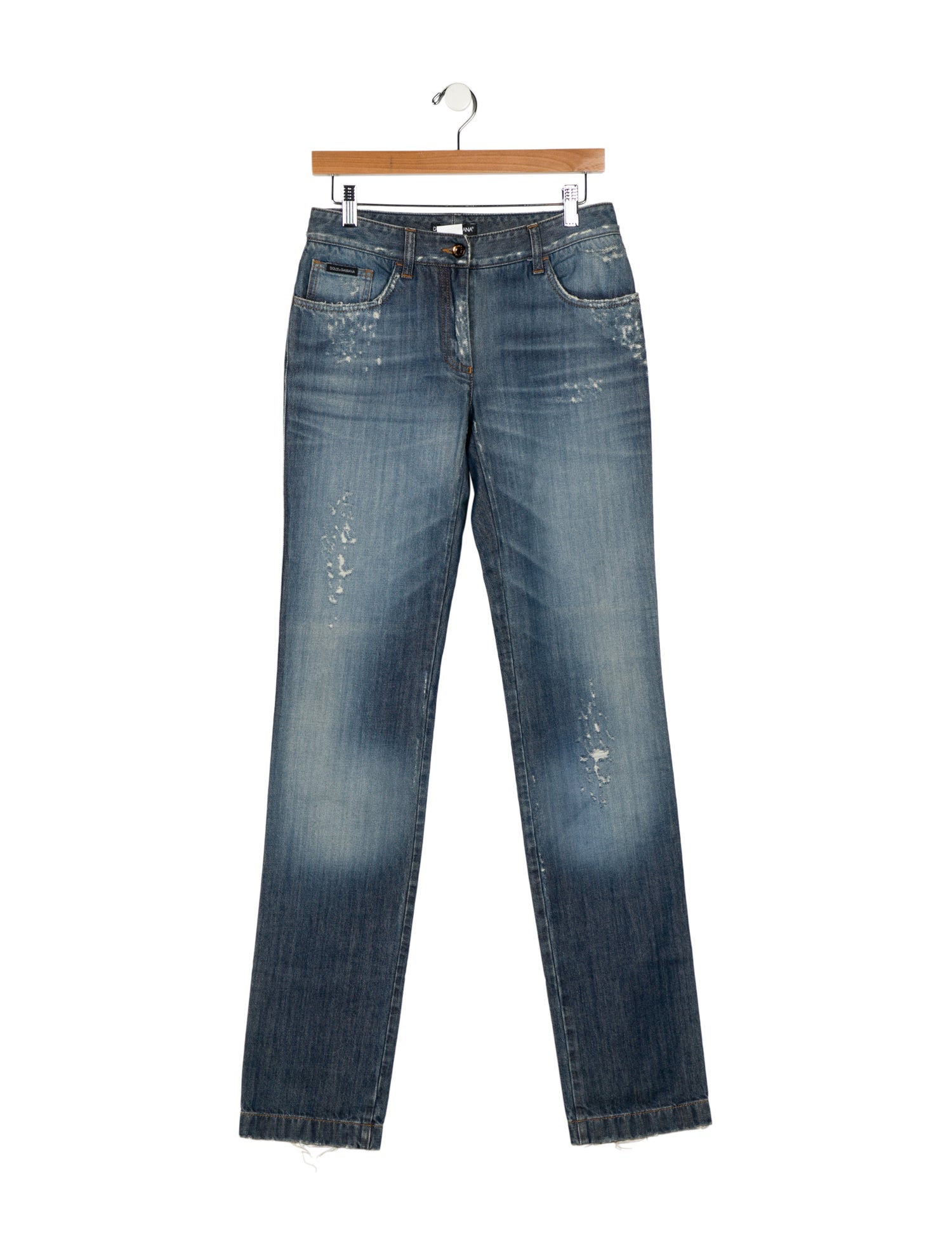 Dolce & Gabbana Mid-Rise Straight Leg Jeans w/ Tags