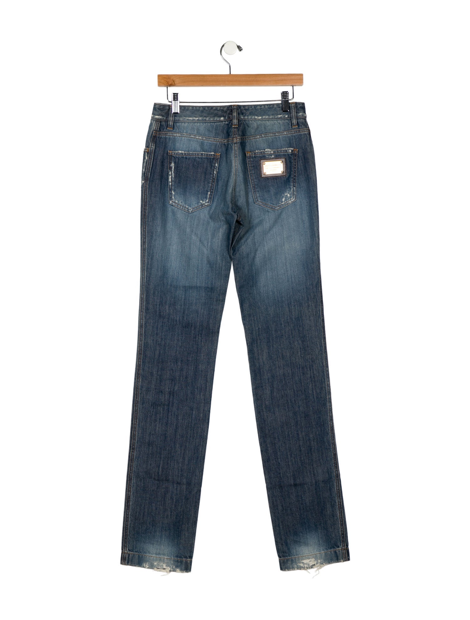 Dolce & Gabbana Mid-Rise Straight Leg Jeans w/ Tags