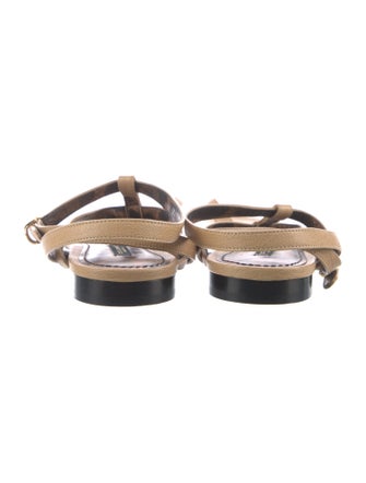 Dolce & Gabbana Leather T-Strap Sandals