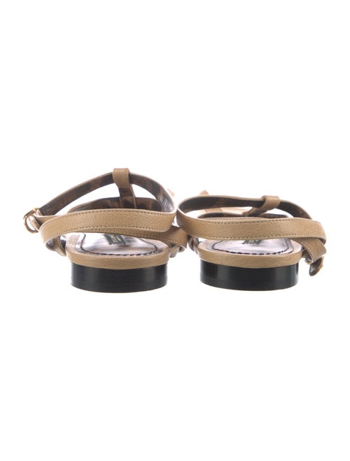 Dolce & Gabbana Leather T-Strap Sandals