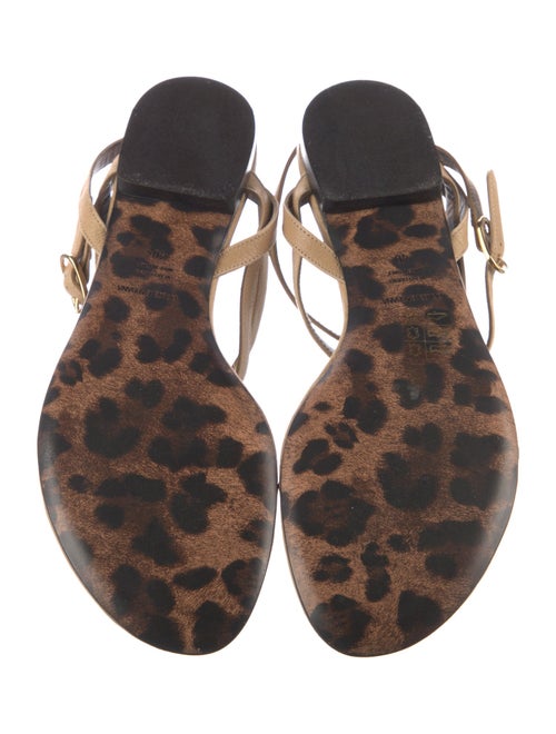 Dolce & Gabbana Leather T-Strap Sandals