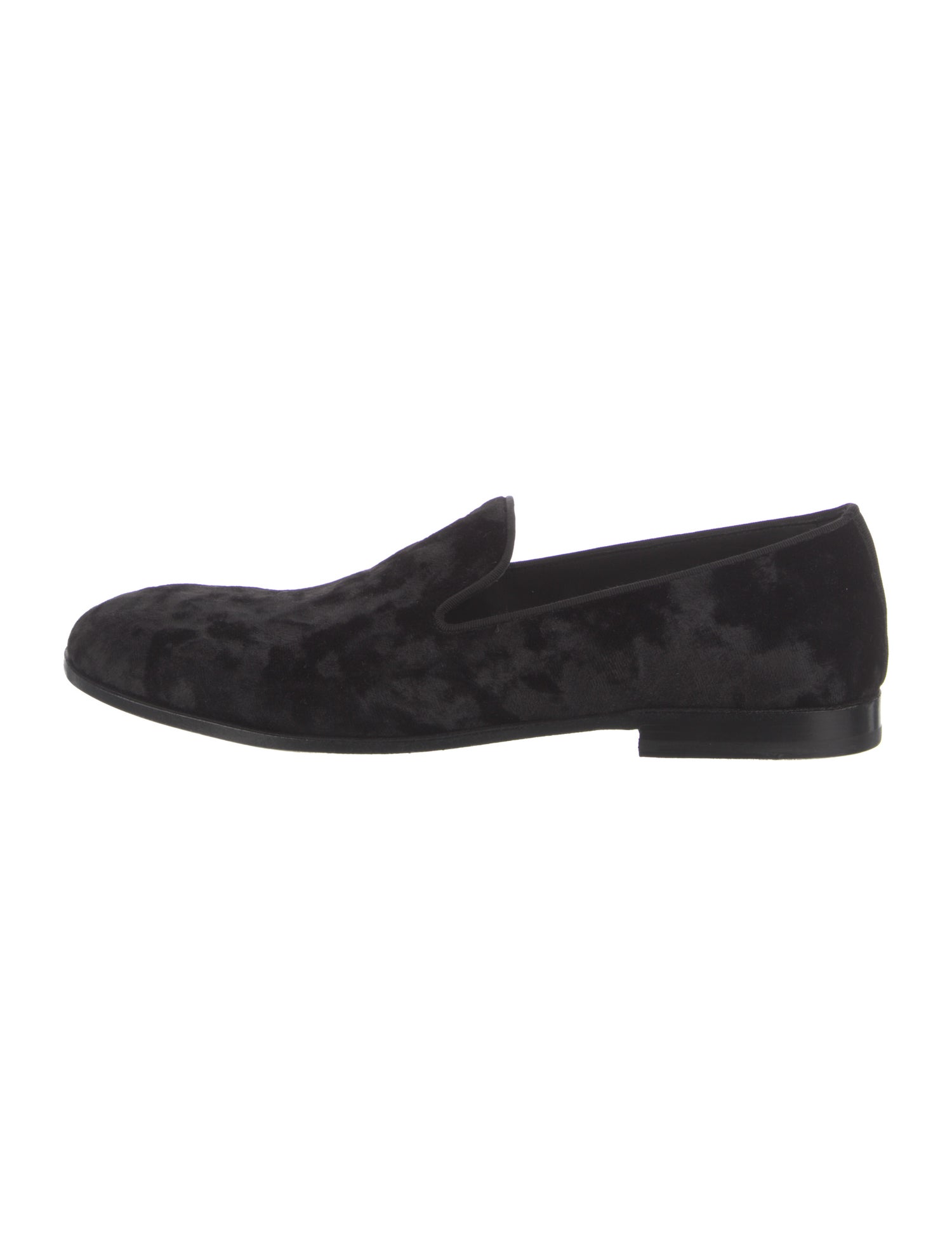 Dolce & Gabbana Velvet Printed Loafers