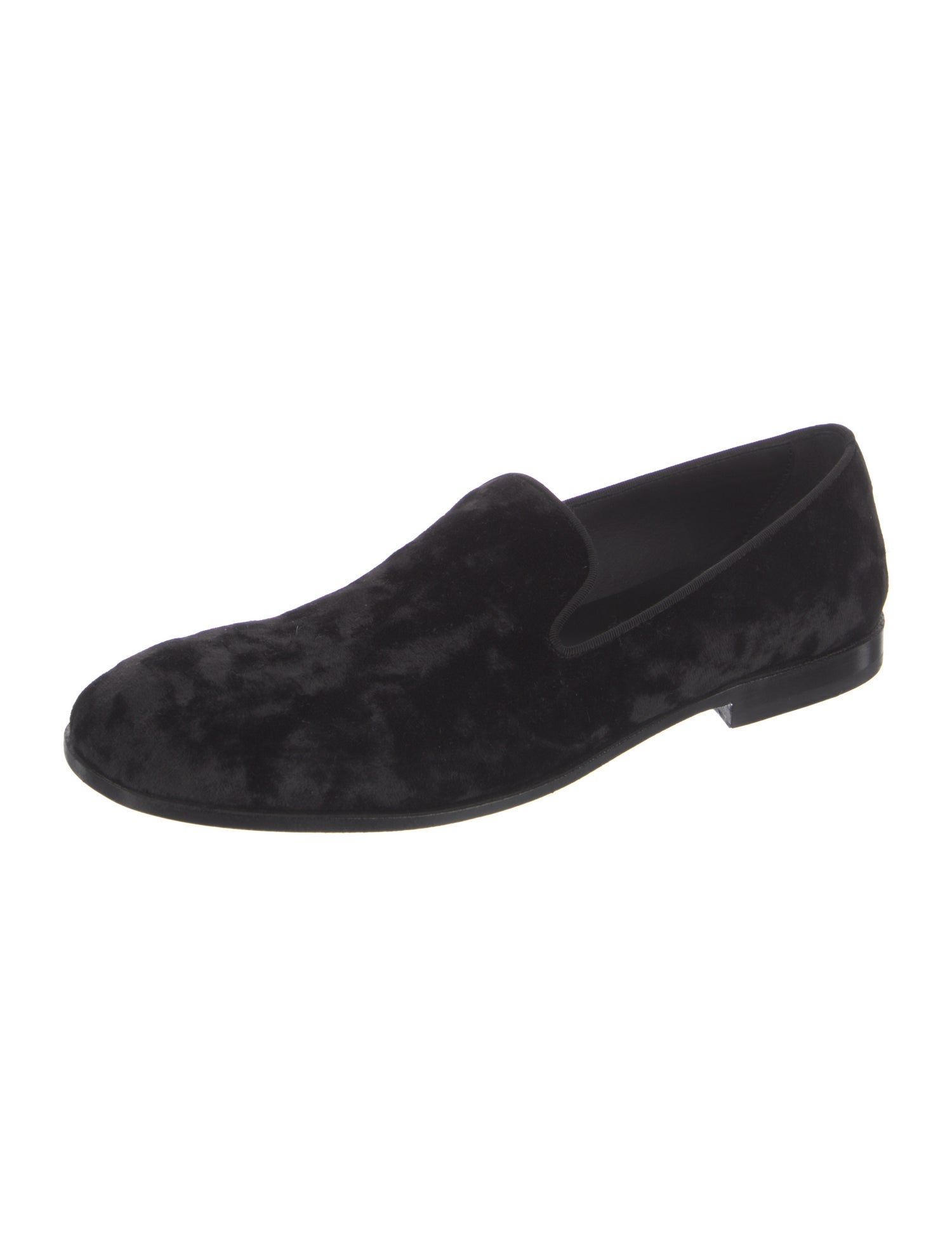 Dolce & Gabbana Velvet Printed Loafers