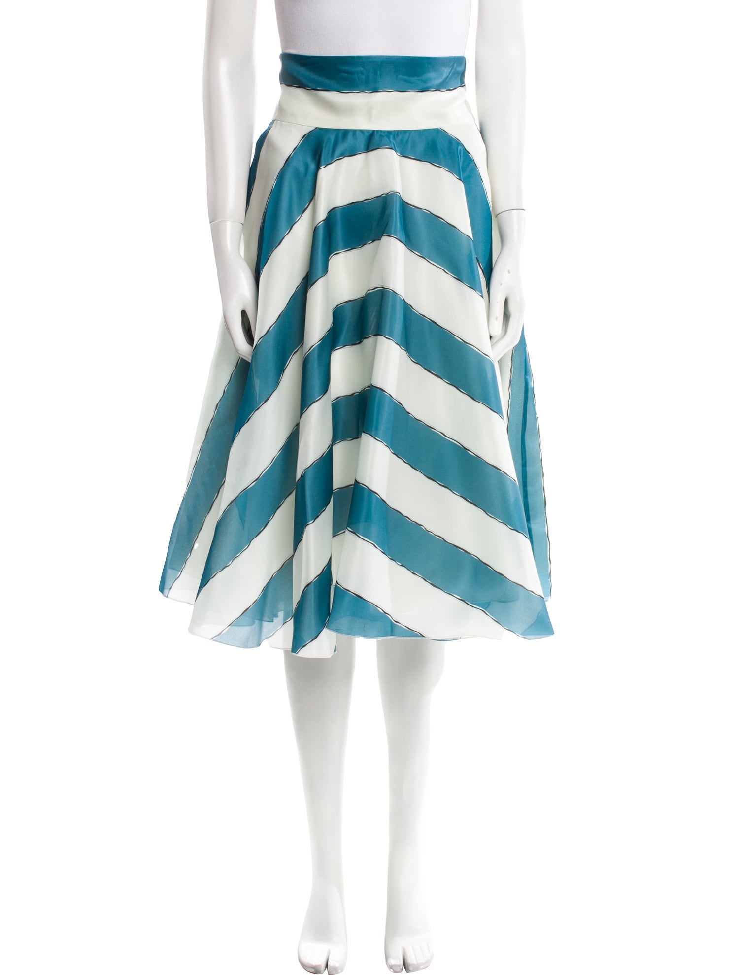 Dolce & Gabbana Silk Midi Length Skirt