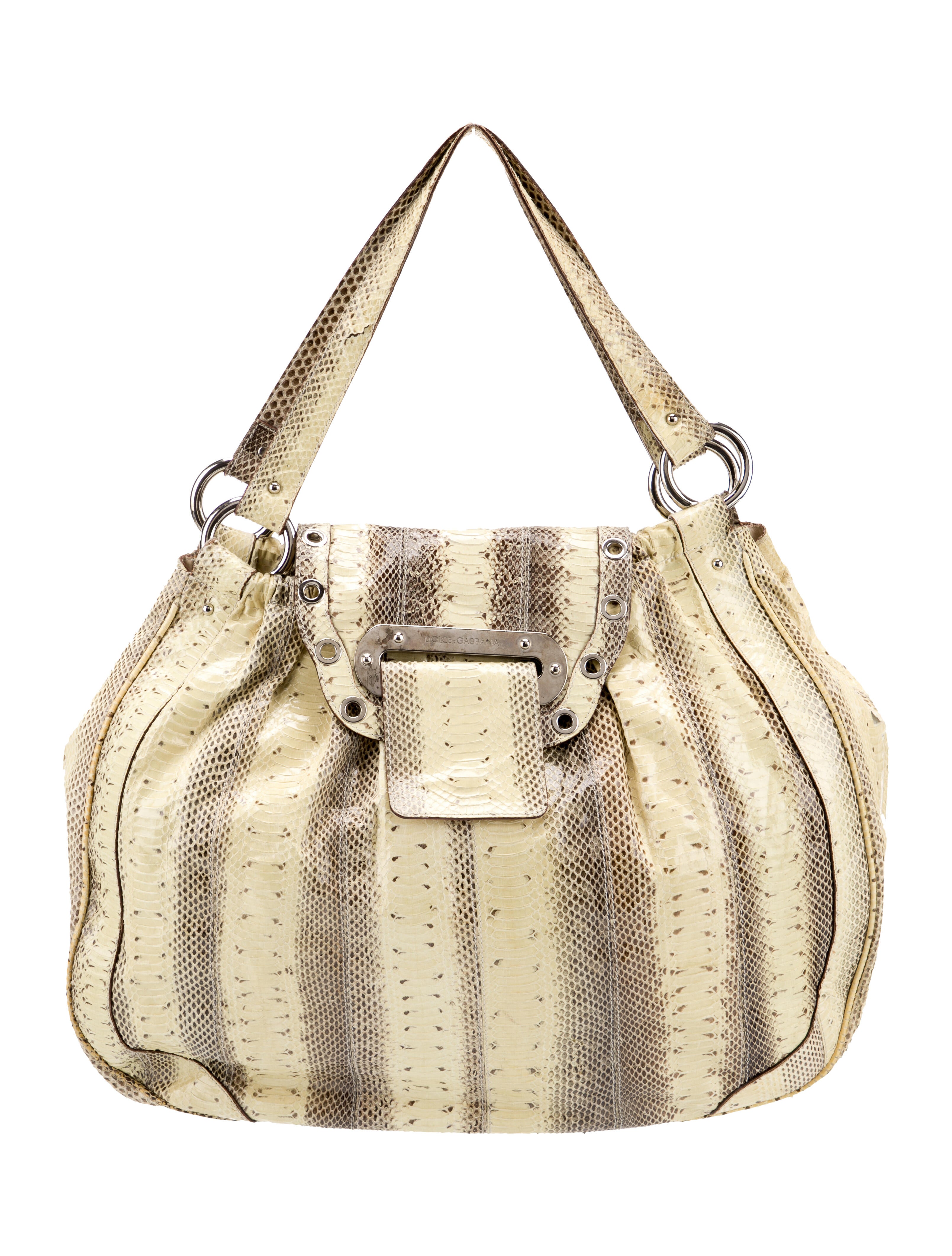 Dolce & Gabbana Snakeskin Top Handle Bag