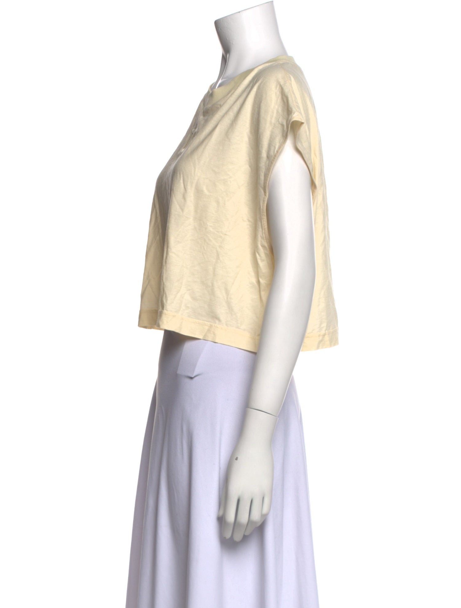 Dolce & Gabbana Crew Neck Short Sleeve Crop Top