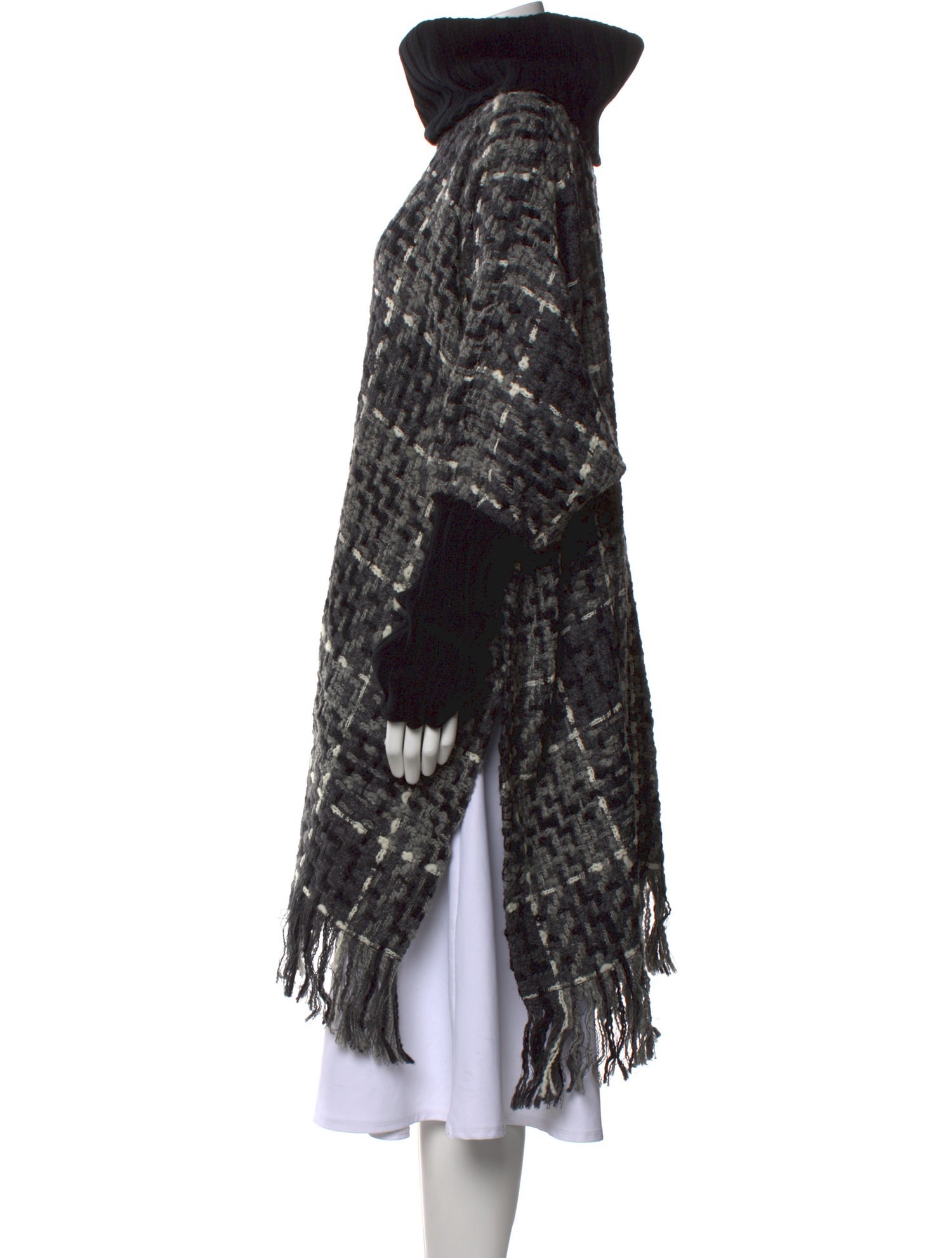 Dolce & Gabbana Tweed Pattern Turtleneck Sweater