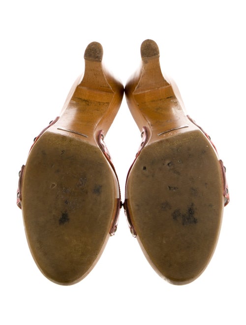 Dolce & Gabbana Patent Leather Printed Slides