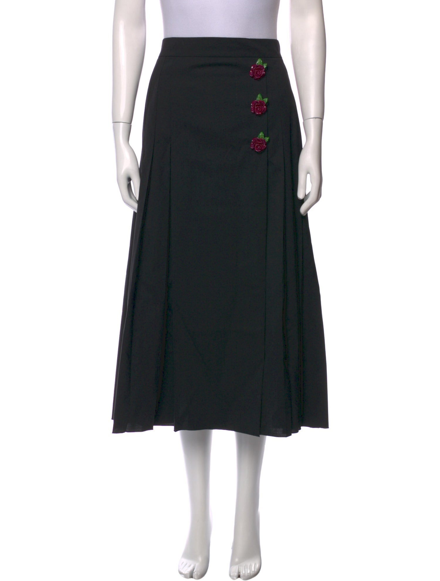 Dolce & Gabbana Virgin Wool Knee-Length Skirt