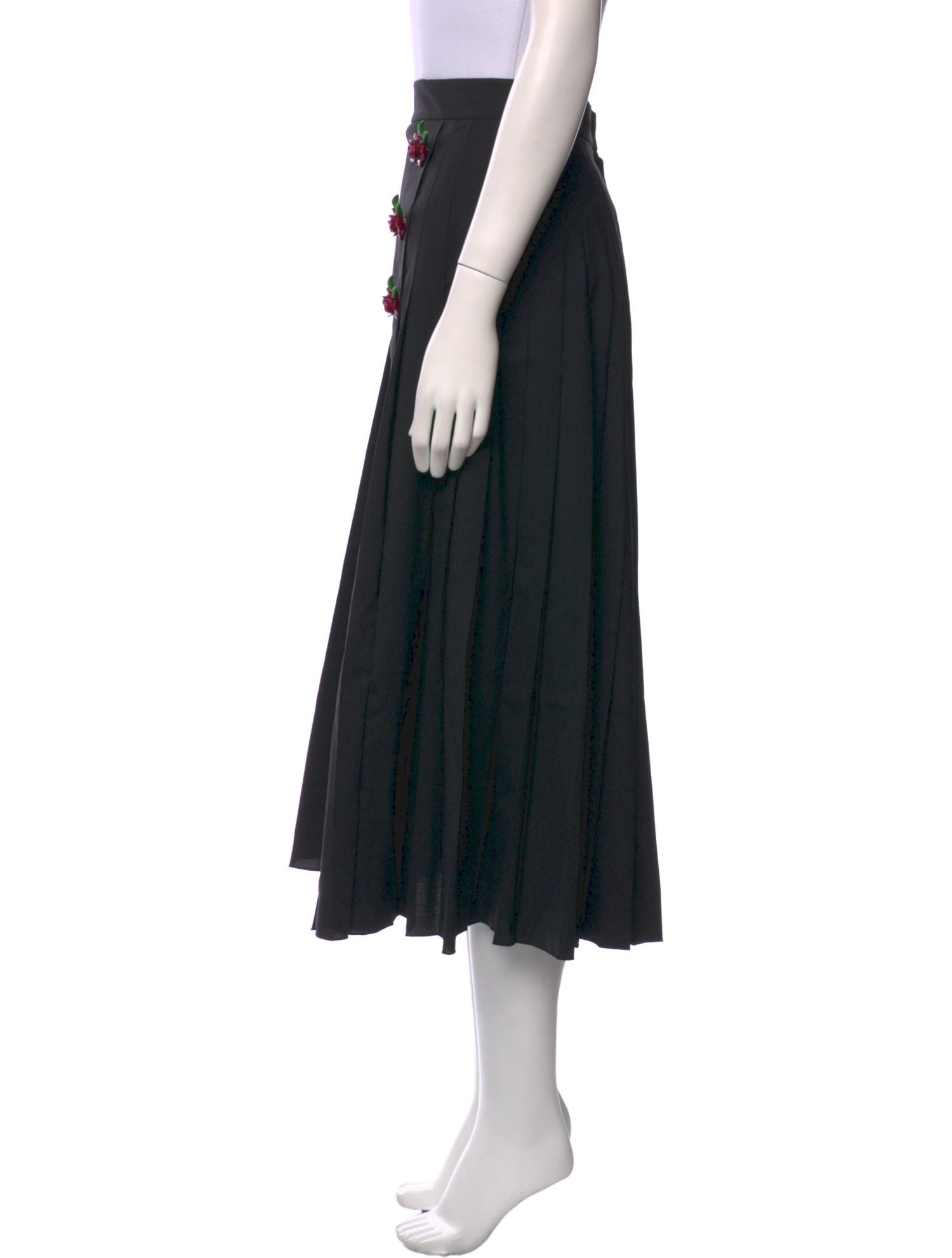 Dolce & Gabbana Virgin Wool Knee-Length Skirt