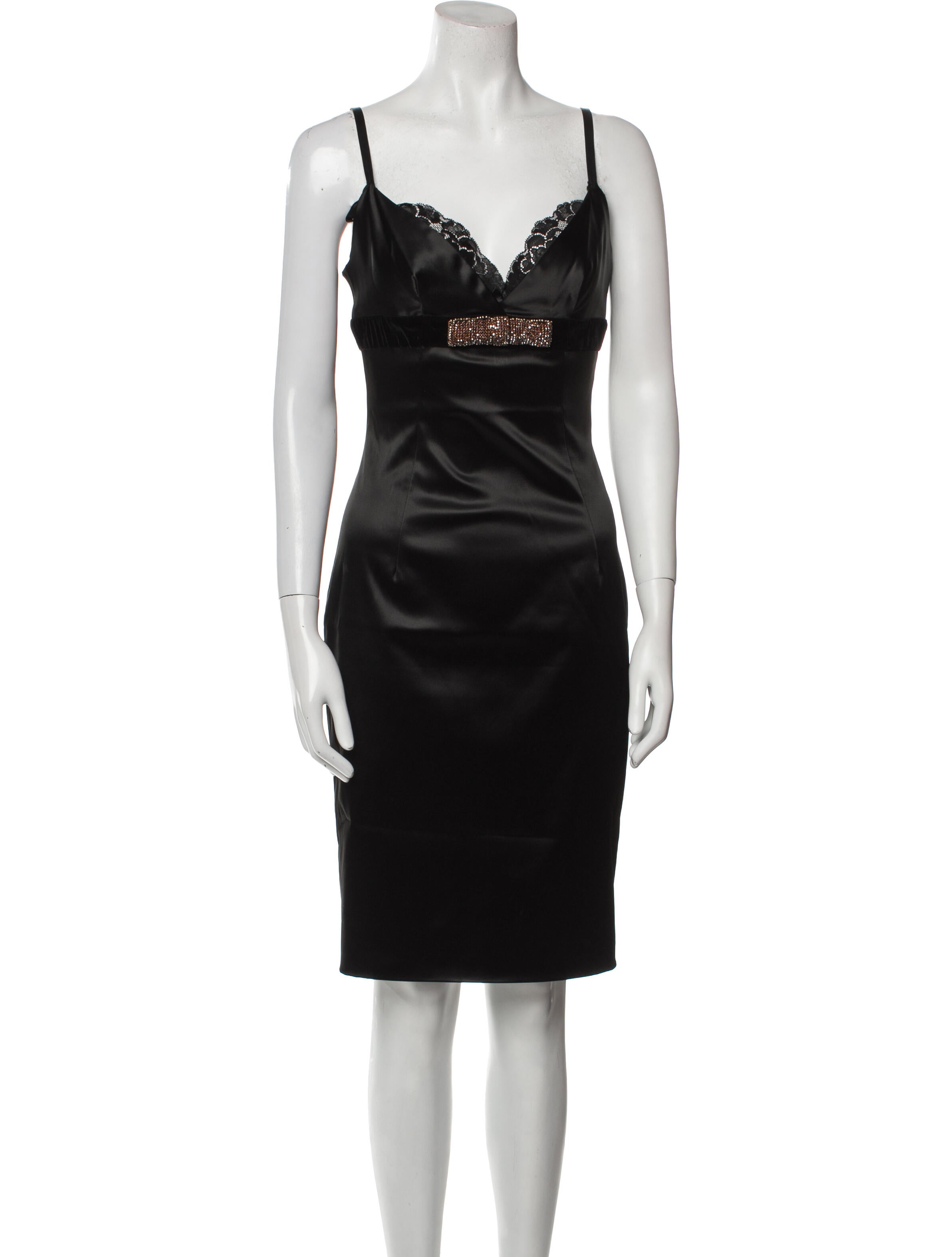 Dolce & Gabbana Satin Knee-Length Dress