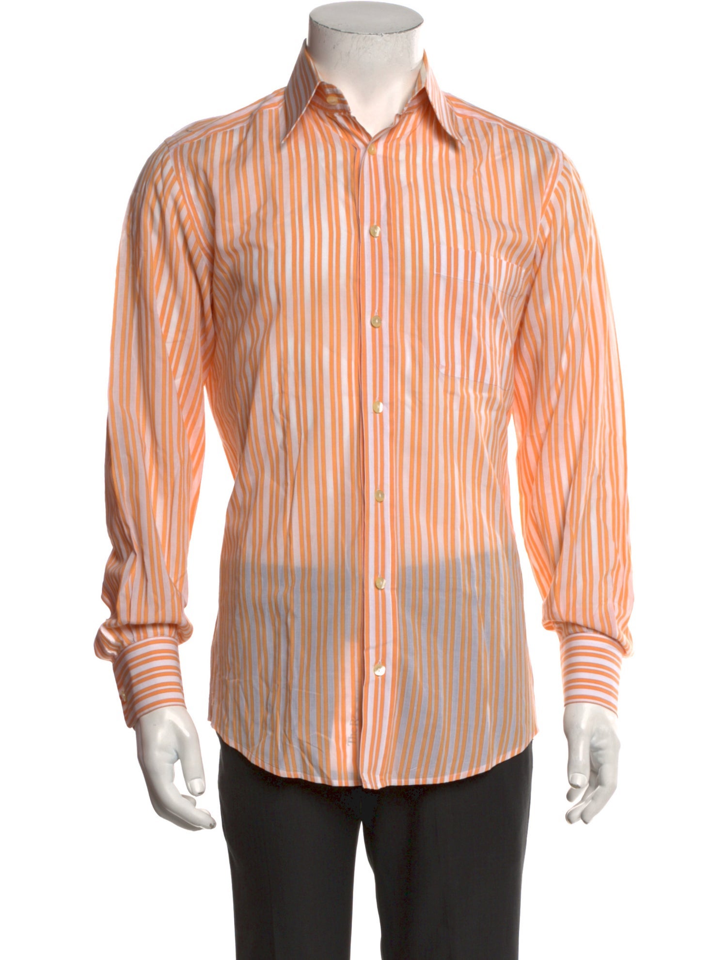 Dolce & Gabbana Striped Long Sleeve Dress Shirt
