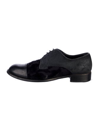 Dolce & Gabbana Leather Leather Trim Embellishment Derby Shoes