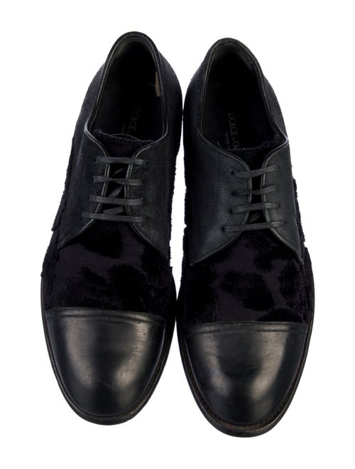 Dolce & Gabbana Leather Leather Trim Embellishment Derby Shoes