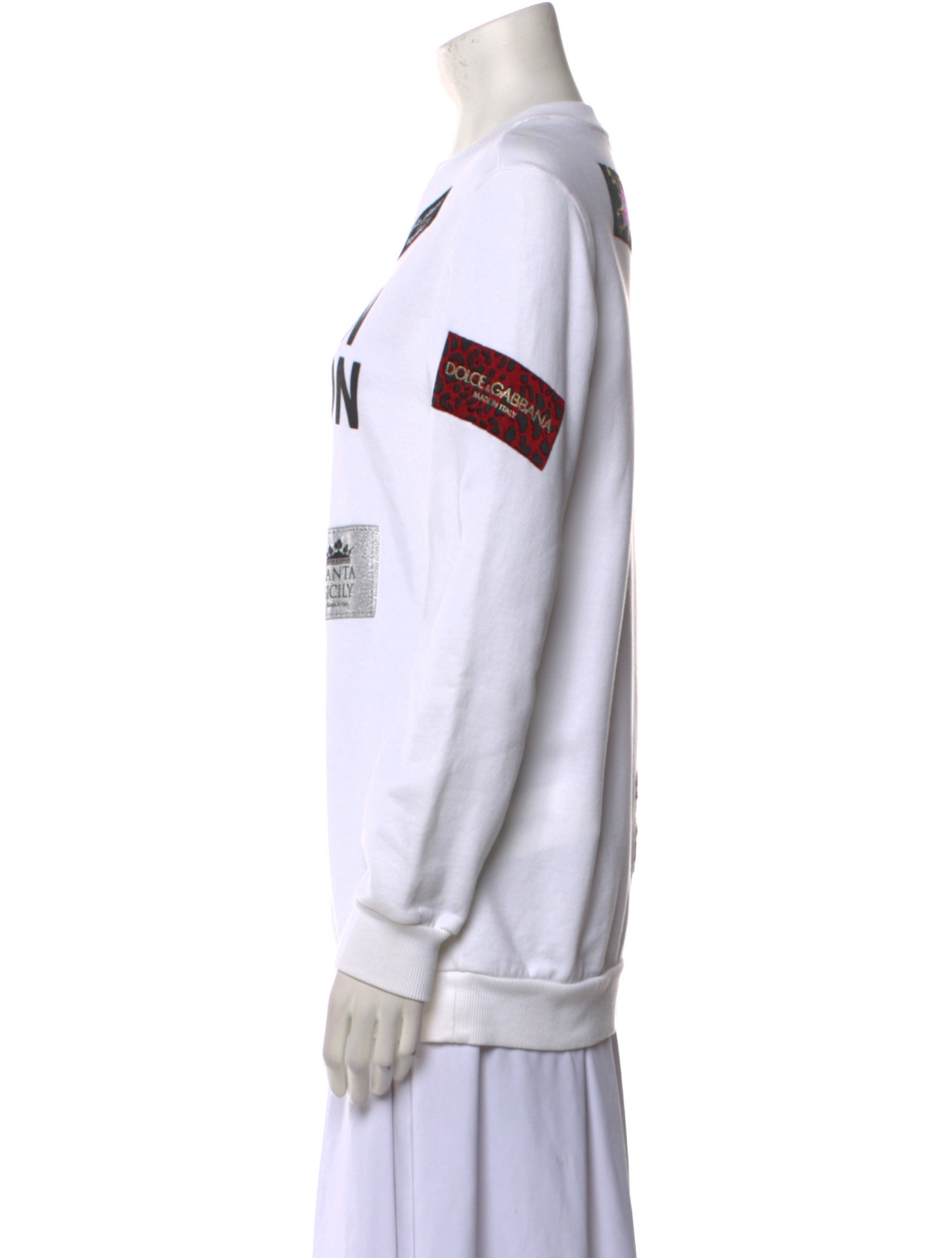 Dolce & Gabbana Graphic Print Crew Neck Sweatshirt