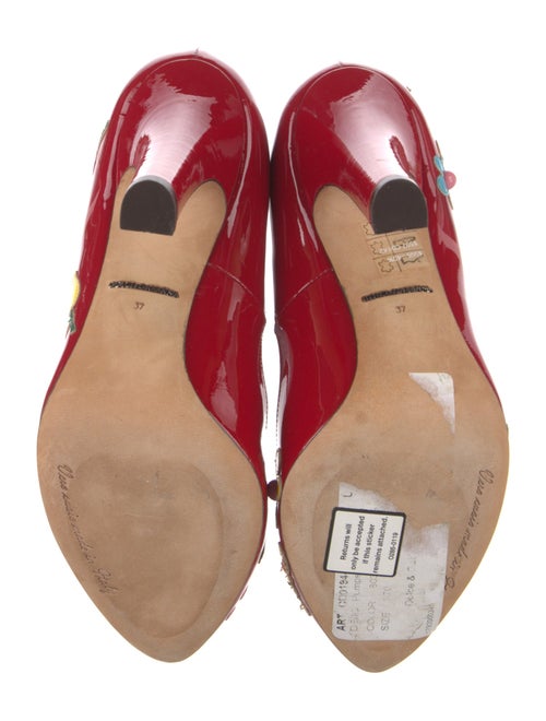Dolce & Gabbana Patent Leather Patterned Pumps