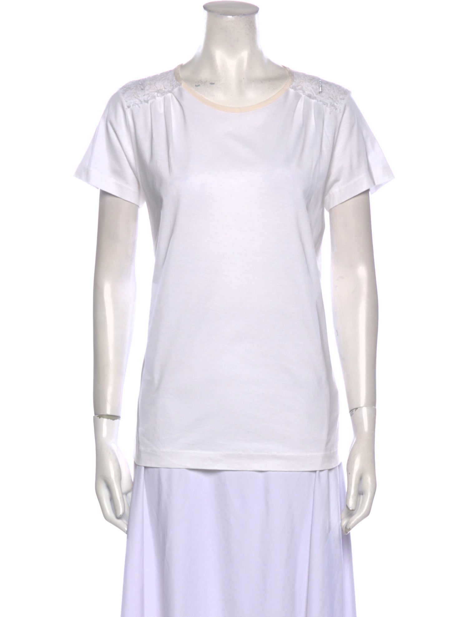 Dolce & Gabbana Scoop Neck Short Sleeve T-Shirt
