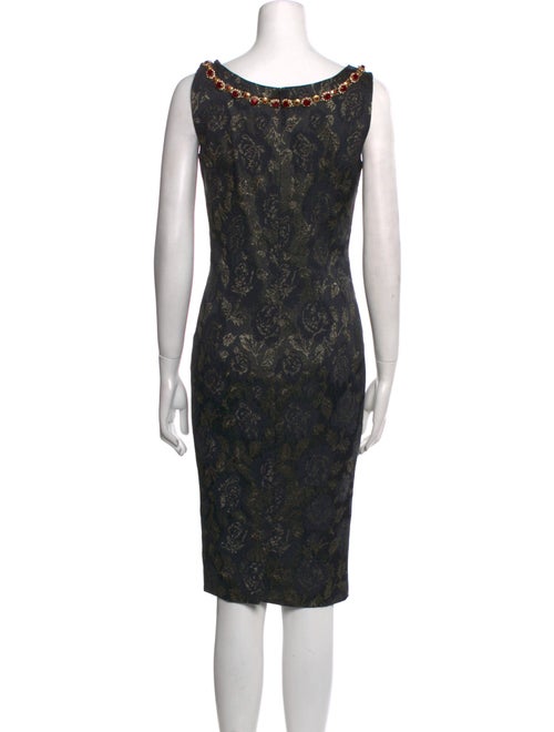 Dolce & Gabbana Lace Pattern Midi Length Dress