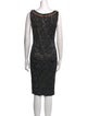 Dolce & Gabbana Lace Pattern Midi Length Dress