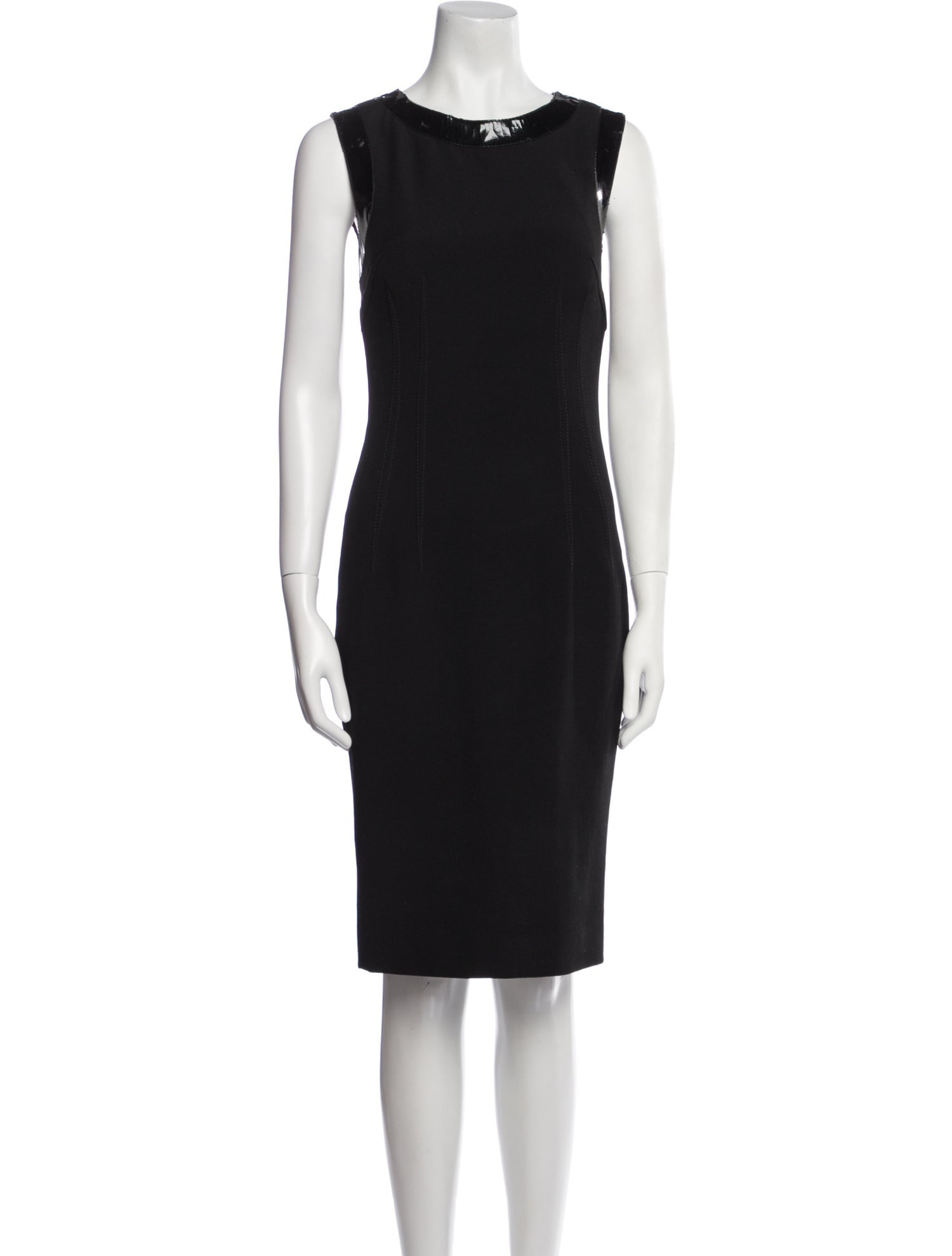 Dolce & Gabbana Virgin Wool Knee-Length Dress