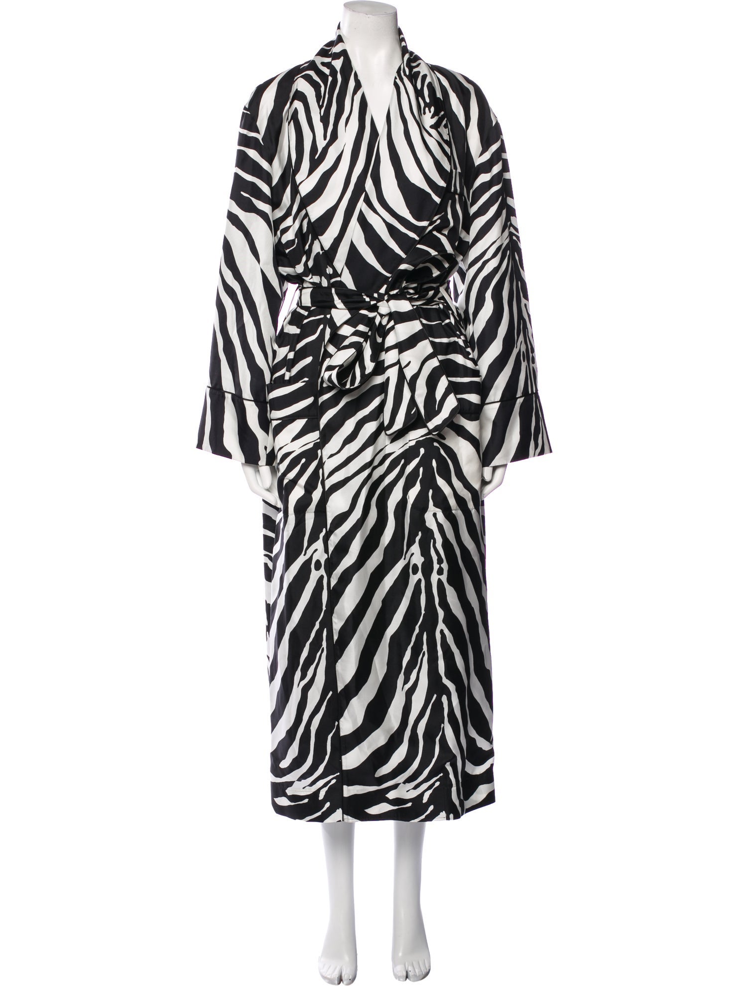 Dolce & Gabbana Silk Animal Print Robe w/ Tags