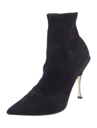 Dolce & Gabbana Suede Sock Boots