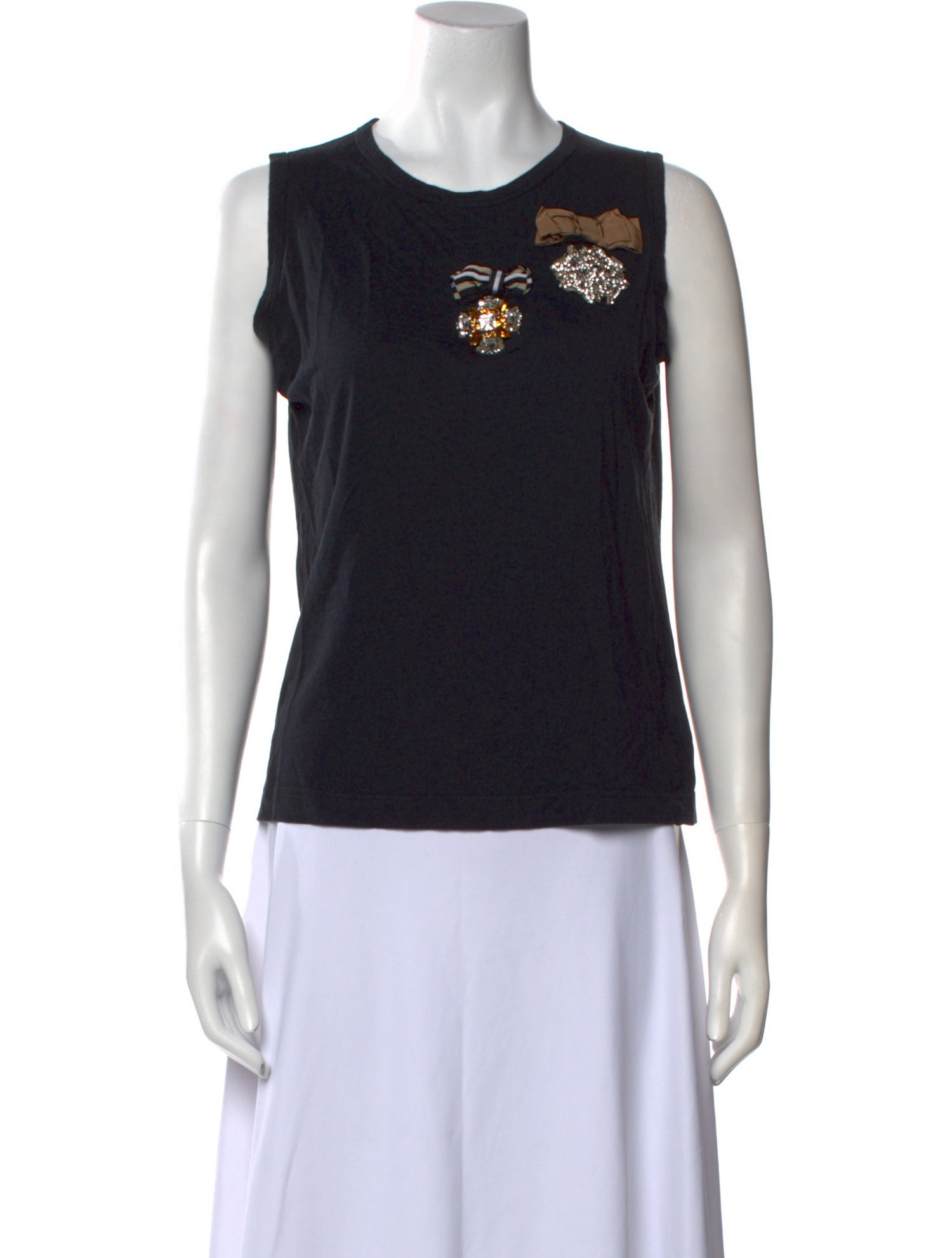 Dolce & Gabbana Crew Neck Sleeveless Top