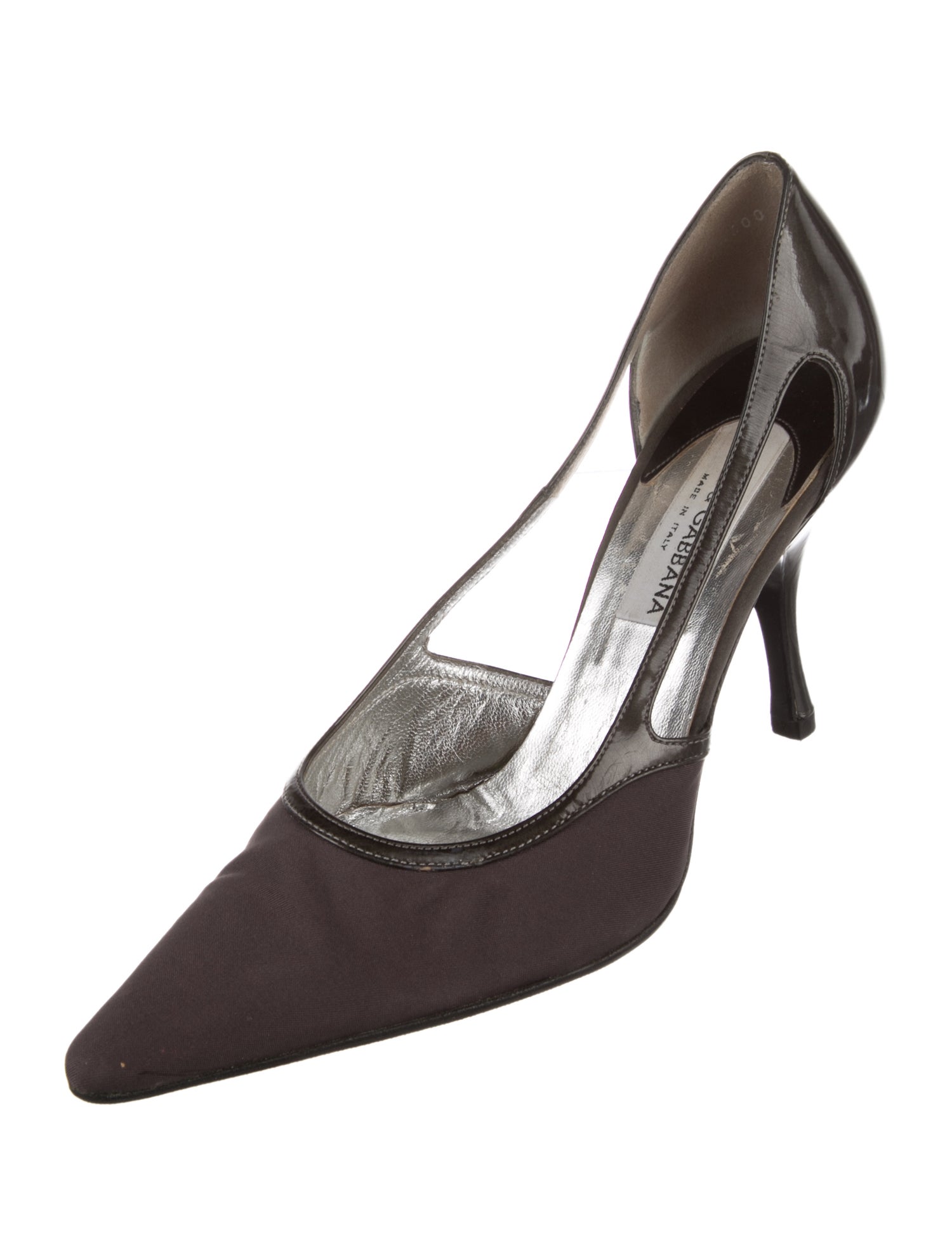 Dolce & Gabbana Vintage Satin D'Orsay Pumps