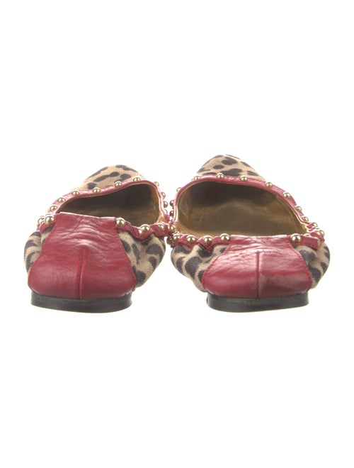 Dolce & Gabbana Printed Studded Accents Ballet Flats