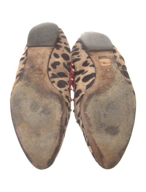 Dolce & Gabbana Printed Studded Accents Ballet Flats