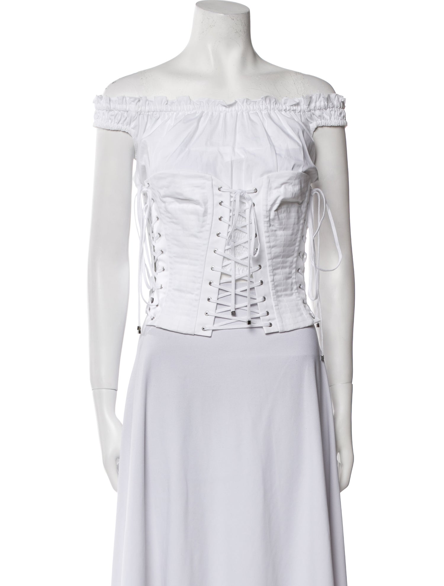 Dolce & Gabbana Off-The-Shoulder Short Sleeve Crop Top w/ Tags