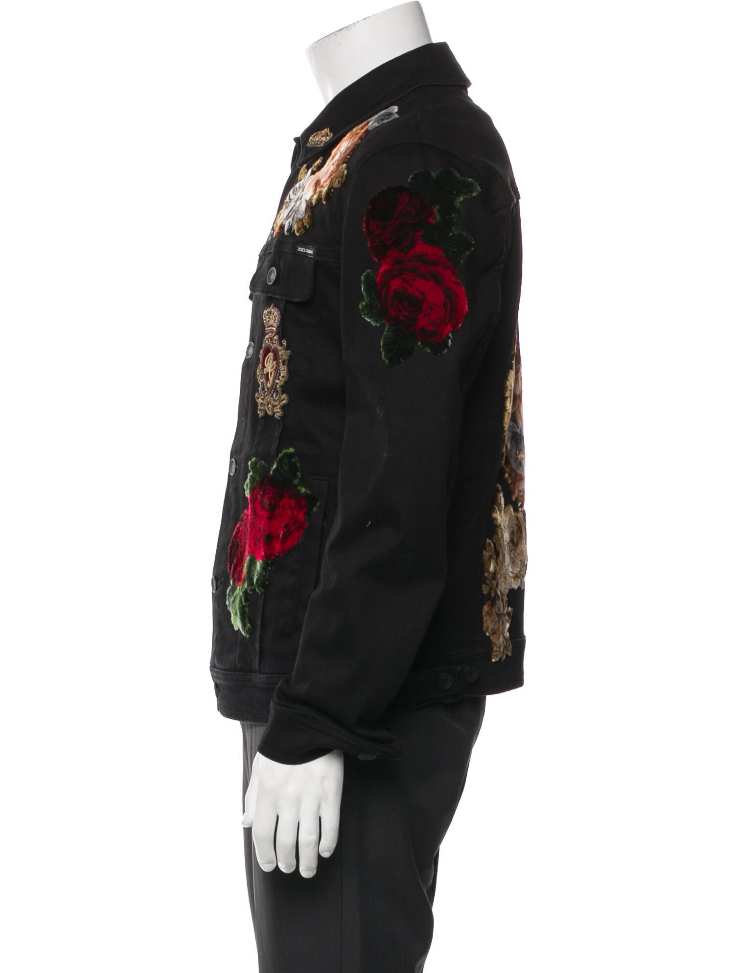 Dolce & Gabbana Floral Print Trucker Jacket