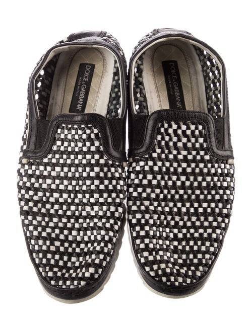 Dolce & Gabbana Leather Patterned Slippers
