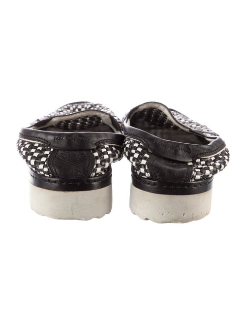 Dolce & Gabbana Leather Patterned Slippers