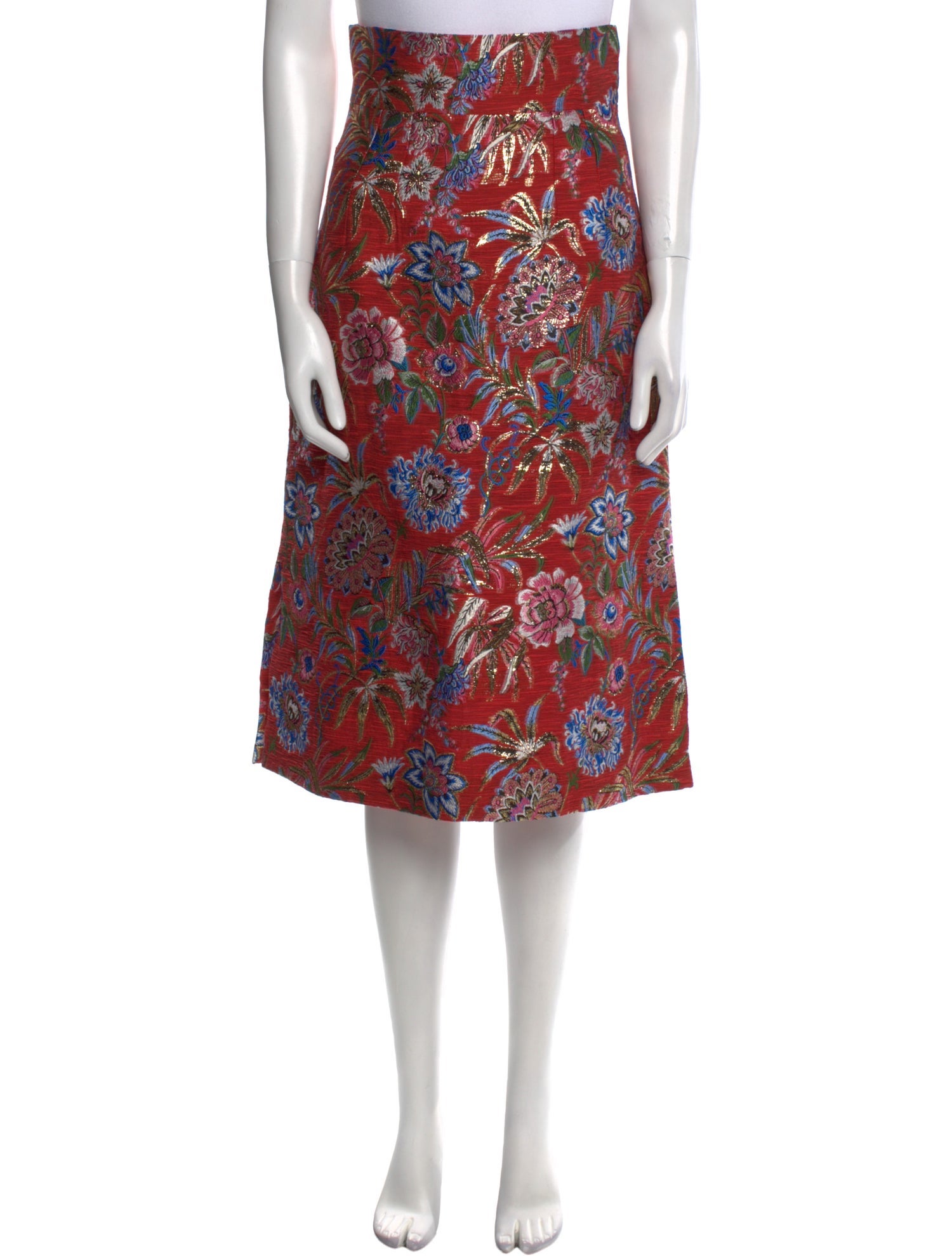 Dolce & Gabbana Floral Print Midi Length Skirt w/ Tags