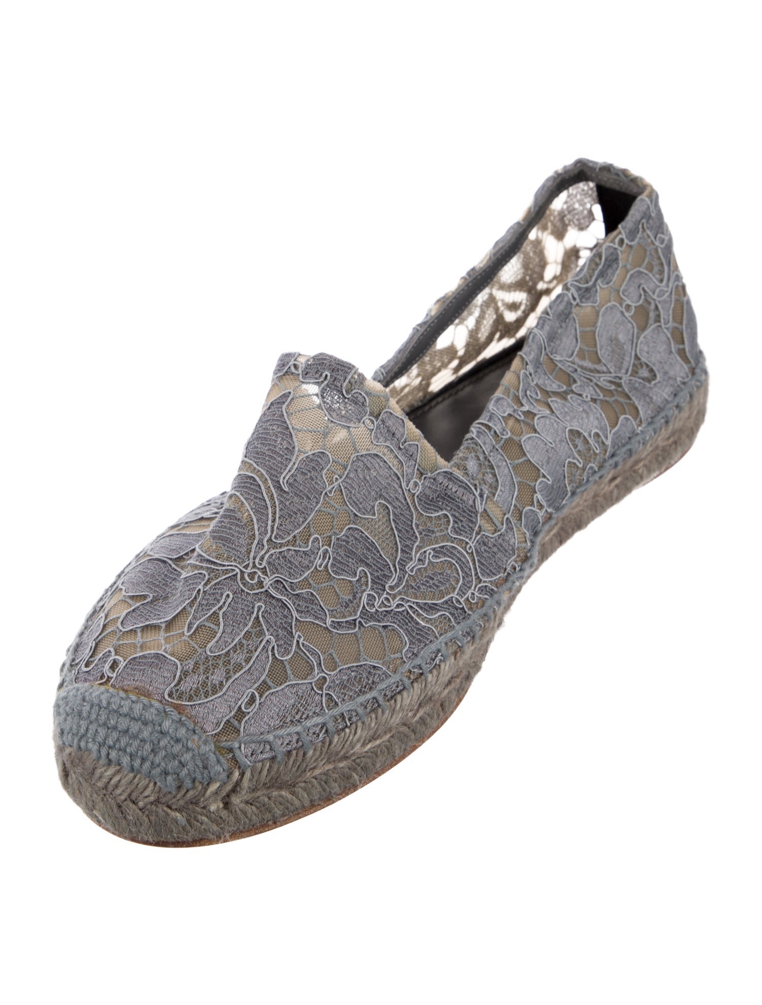 Dolce & Gabbana Lace Lace Pattern Espadrilles
