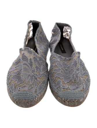 Dolce & Gabbana Lace Lace Pattern Espadrilles