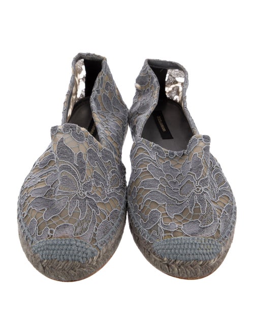 Dolce & Gabbana Lace Lace Pattern Espadrilles